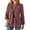 Red, variant on Black Blouses for Women Dressy Casual Long Sleeve Tassel Flowy Shirts Crew Neck Crochet Smocked Ribbed Babydoll Tops for Women L