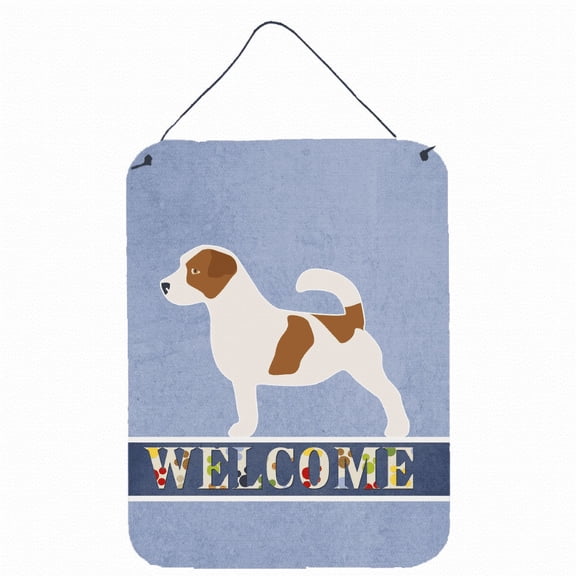 Caroline's Treasures BB5511DS1216 Jack Russell Terrier Welcome Wall or Door Hanging Prints, 12x16, multicolor
