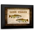 thumbnail image 1 of Murdock, Ramona 14x11 Black Modern Framed Museum Art Print Titled - Gone Fishin, 1 of 5