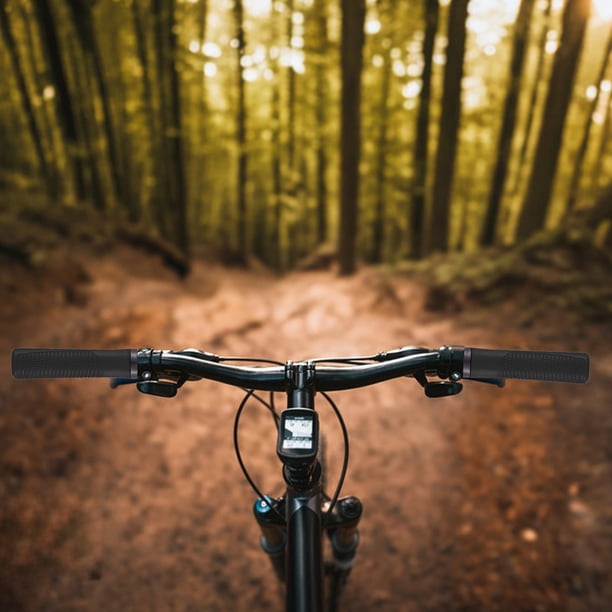 Puños de manillar de bicicleta de 22,2 mm | Cubierta ergonómica de goma antideslizante | Amortiguación y agarre cómodo para carretera, montaña y bicicletas | Paquete de 2