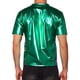 thumbnail image 3 of Camiseta de fiesta disco de manga corta metálica brillante para hombres INSPIRE CHIC M Verde Oscuro, 3 of 6