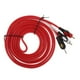 thumbnail image 2 of AUX Auxiliar de sonido de 3,5 2 Conectores RCA Cable Esté Rojo 10 pies, 2 of 8