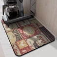 thumbnail image 2 of Coffee Mat, Vintage Kitchen Coffee Bar Mat for Countertop, Rubber Backed Dish Drying Mat for Counter, Absorbent Coffee Bar Accessories Fit Under Coffee Maker Espresso Me Machine 18x24in, 2 of 7