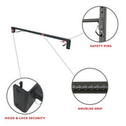 Sunny Health Fitness Pull Up Bar Attachment for Power Racks and Gym Cages, Cage Attachment, SF-XFA001