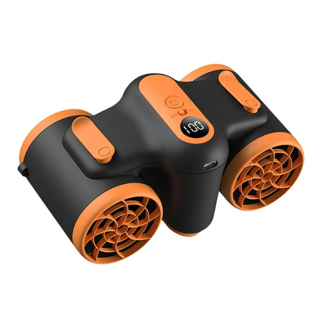 Ventilador portátil de cintura, mini ventilador, regalos, ventilador de escritorio portátil de 10000 mAh, pequeño ventilador de refrigeración Naranja
