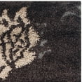 thumbnail image 3 of SAFAVIEH Florida Garnet Floral Shag Area Rug, Dark Brown/Smoke, 3'3" x 5'3", 3 of 3