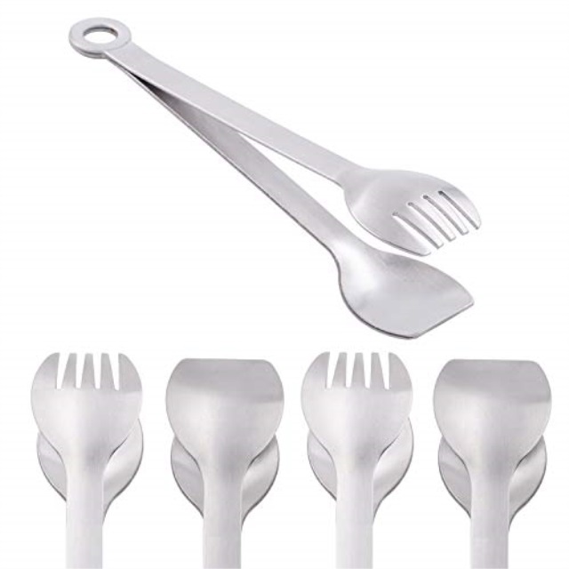 Small Serving Tongs 6Inch Mini Appetizers Tongs Set of 4 Premium
