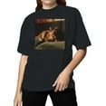 thumbnail image 2 of Tortie Cat on Velvet Sofa Women's T-shirt, 2 of 3