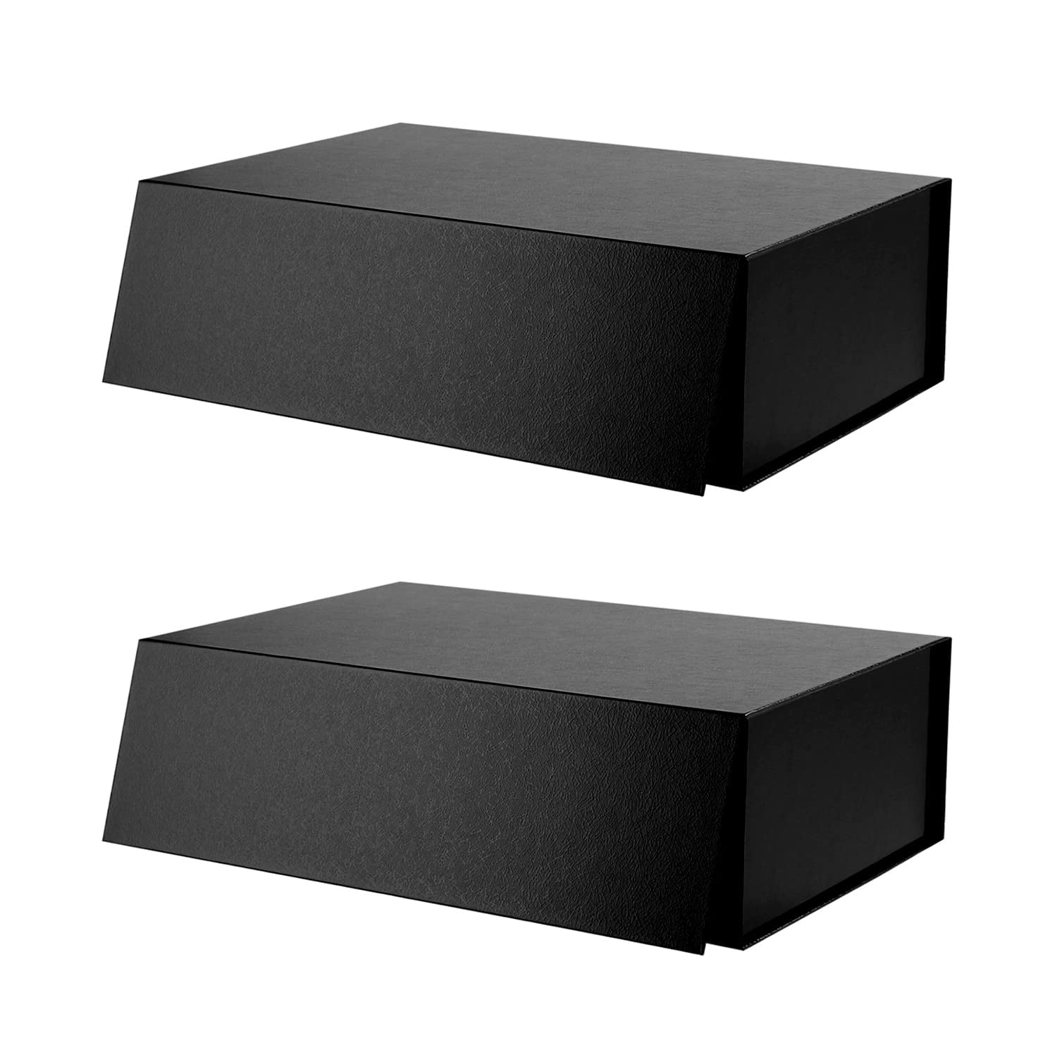 2 Gift Boxes 13 5x9x4 1 Inches Black Gift Boxes Large Gift Boxes With 2-gift-boxes-13-5x9x4-1-inches-black-gift-boxes-large-gift-boxes-with
