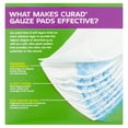 CURAD Large Gauze Pads, Soft NonWoven for Ouchless Removal, 4" x 4", 25 Count