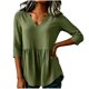thumbnail image 2 of Neewe Women's Cotton Linen 2026 Fashion Tops 3/4 Length Sleeve Casual Blouses Summer Tees Shirts S-2X, 2 of 6