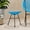 Blue#0BLU, variant on Outdoor Dining Table Outdoor Square Acacia Wood Table with Straight Legs, Gray,Patio Table