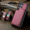 thumbnail image 5 of For Samsung Galaxy S26 Ultra Case with Card Holder, Wallet Case for Women Men with RFID Blocking, Durable Leather Kickstand Magnetic Clasp Shockproof Phone Case, 5 of 11
