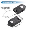 thumbnail image 3 of Unique Bargains Adjustable Retractable Bike Chain Lock with 3 Digit Bike Lock Cable Anti Theft Bicycle Chain Lock Long Security Resettable Bike Cable Lock Black, 3 of 7