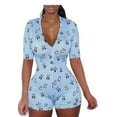thumbnail image 3 of Combinaison à Manches Courtes à Imprimé Floral pour Femme( S/M/L/XL/XXL), 3 of 4