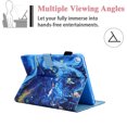 thumbnail image 3 of Allytech Case Cover for Apple iPad 9.7 6th 5th Gen 2018/2017/ iPad Air 9.7 1st 11nd Gen, PU Leather Folio Flip Stand Shockproof Auto Sleep Wake Inner TPU Back Cover with Pencil Holder, Blue Marble, 3 of 6