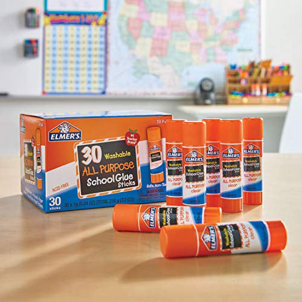 Elmer's All Purpose Washable Glue Sticks, 30 Count