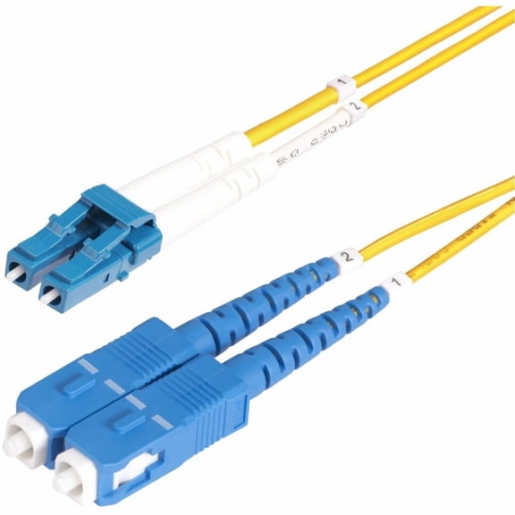 StarTech.com 20m (65ft) LC to SC (UPC) OS2 Single Mode Duplex Fiber Optic Cable