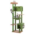 thumbnail image 1 of Árbol para Gatos Meowrista 72 Pulgadas para Gatos Grandes Verde, 1 of 8