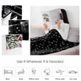 thumbnail image 4 of Christmas Throw Flannel Blanket 40x50In Winter Snowman Xmas Tree Deer Snowflakes Black Super Soft Cozy Bed Blanket, Lightweight Plush Fuzzy Bed Throw for Bedroom Sofa Couch Living Room, 4 of 4