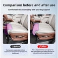 thumbnail image 6 of Universal Car Seat Leg Support Extender, Memory Foam Cushion with Suede Cover for Driver Comfort, 6 of 7