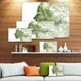 thumbnail image 3 of Dame Combinée avec Arbre Vert - Impression sur Toile Portrait, 3 of 4