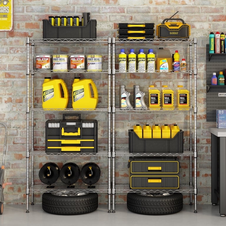 Ktaxon 5-Tier Wire Shelving Unit, Steel Storage Rack for Garage
