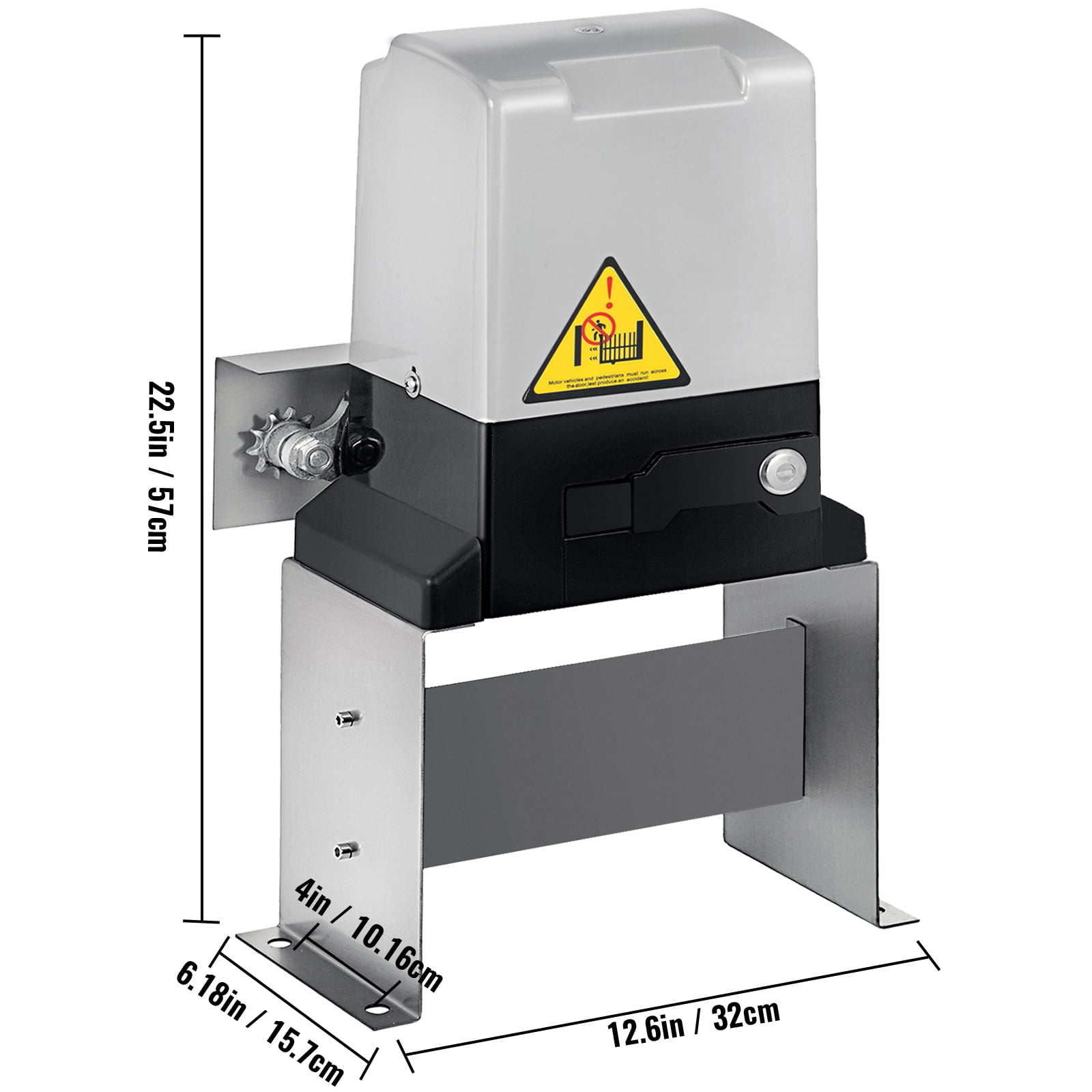 KFFKFF Sliding Door Opener AC1400 3100 lbs With 2 Remotes, Travel Speed 43 ft/min, Base Model