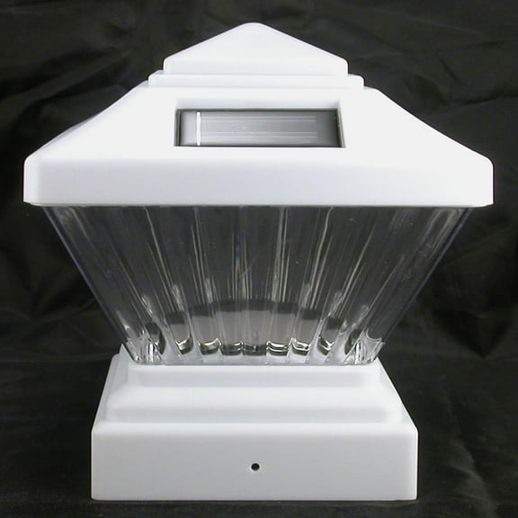 8 Pack Solar Fence Post Cap Lights - Colonial Style - Fit 4x4 PVC Posts