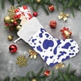 thumbnail image 6 of Coolnut Cow Print Christmas Stocking Personalized Large Candy Stocking, Xmas Stockings Decoration Hanging Gift for Family Holiday Party Ornaments Decor Fireplace, 6 of 7