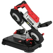 Portable Band Saw, 120V Removable Alloy Steel Base Cordless Band Saw, 5 Inch Cutting Capacity 10Amp Motor Handheld