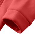 thumbnail image 5 of Jackets for Men Hooded Zipper Coats Pocket Casual Solid Color Long-Sleeved Jacket,Top for Men Red, 5 of 6