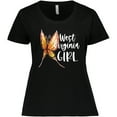thumbnail image 3 of Inktastic West Virginia Girl- Butterfly Women's Plus Size T-Shirt, 3 of 5