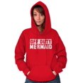 thumbnail image 3 of Off Duty Mermaid Funny Beach Swim Hoodie Sweatshirt Women Brisco Brands M, 3 of 5
