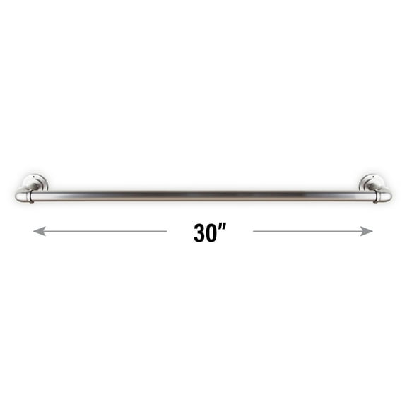 Contemporary Home Living 30" Silver Contemporary Industrial Pipe Towel Rack