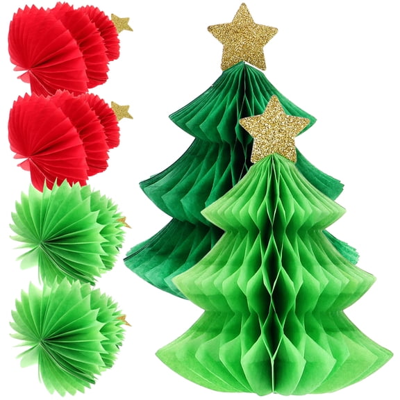 RENACLIPY 6-Pack Lightweight Honeycomb Paper Decorations for Party Table Centerpieces and Home Celebration Events