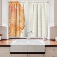 thumbnail image 2 of Ambesonne Flower Kitchen Curtains, Island Floral Side Frame, 55"x45", Vermilion, 2 of 3