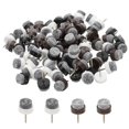 thumbnail image 1 of Almohadillas de fieltro con clavo Uxcell, deslizadores redondos para muebles para patas de silla, sofá, gabinete, mesa, color negro/marrón/blanco, 14 mm, 1 of 7