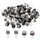 thumbnail image 1 of Almohadillas de fieltro con clavo Uxcell, deslizadores redondos para muebles para patas de silla, sofá, gabinete, mesa, color negro/marrón/blanco, 14 mm, 1 of 7