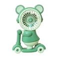 thumbnail image 2 of Aodebiao USB Rechargeable Mini Fan with Pencil Sharpener, Portable Desktop Fan for Office Home Desk, Cute Bear Scooter Design Personal Fan, Quiet Cooling Fan with Adjustable Speed, Fan, 2 of 6