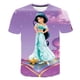 thumbnail image 1 of Camiseta de jazmín de Disney para niños, camiseta de verano con dibujos animados, camiseta bonita con estampado 3D para chicas, camiseta de fondo para chicas, camisetas de jazmín de Disney 11T Gao Jinjia LED, 1 of 2