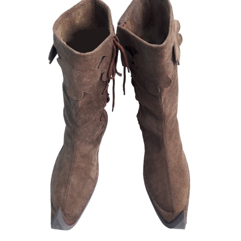 Medieval Leather Boots Renaissance Inspired Loafer Boot  display picture 3