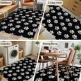 thumbnail image 6 of Hallway Runner Rugs 2.7x5 Ft, Pet Paw Printed Non Slip Area Rugs for Kitchen Bedroom Entryway, Modern Dog Footprints Black Grey Washable Carpet Runner Rug Floor Mats for Bedroom Home Decor, 6 of 9