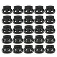 thumbnail image 1 of MasteelfCA 50PCS Universal Backpack Mountaineering Bag Plastic Threading Buckle Double Hole Cord Lock(Black), 1 of 7