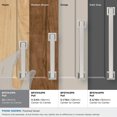 thumbnail image 4 of Amerock Lintel 3 inch (76mm) Center-to-Center Polished Nickel Cabinet Pull, 4 of 7