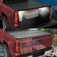 thumbnail image 5 of TITANICMOTOR 3-Fold 6.5FT Fiberglass Hard Truck Bed Tonneau Cover for 2007-2013 Chevy Silverado/GMC Sierra 1500 Fleetside, 5 of 6