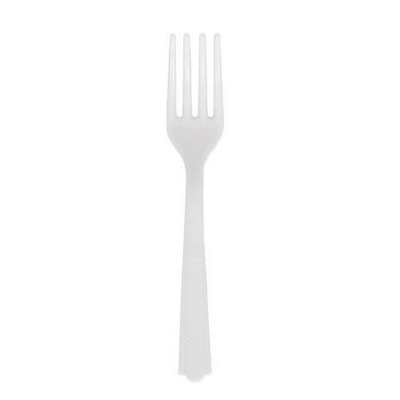 Way to Celebrate! White Plastic Forks, 24ct