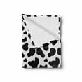 thumbnail image 2 of Cow Print Soft Flannel Fleece Throw Blanket, Animal Hide Pattern Spots Farm Life Cattle Camouflage Animal Skin, Cozy Plush for Indoor and Outdoor Use, 70" x 90", Charcoal Grey White, by Ambesonne, 2 of 6
