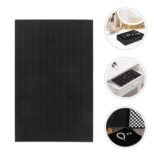 VERDANVERSE 6Pcs Organizer Inserts Black Sponge Pad for Box Drawer Protection
