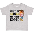 thumbnail image 3 of Inktastic Yes, This is My First Rodeo- Cowgirl in Hat and Boots Girls Toddler T-Shirt, 3 of 5